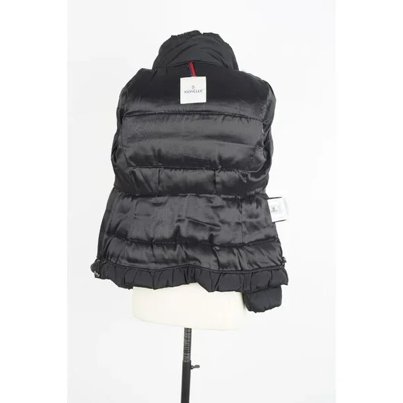 Moncler Neva Stretch Padded Down Jacket Black SZ 1/Small